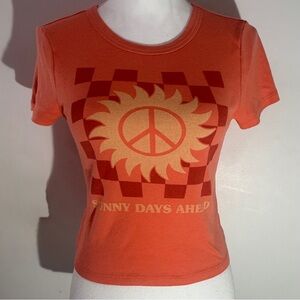 American Eagle Sunny Days Ahead Graphic Tee — Size Large